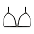 Faux Leather Bralette, Black