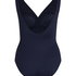 Shaping Shell Mesh Swimsuit, Blue