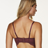 Orion Padded Underwired Longline Strapless Bra, Red