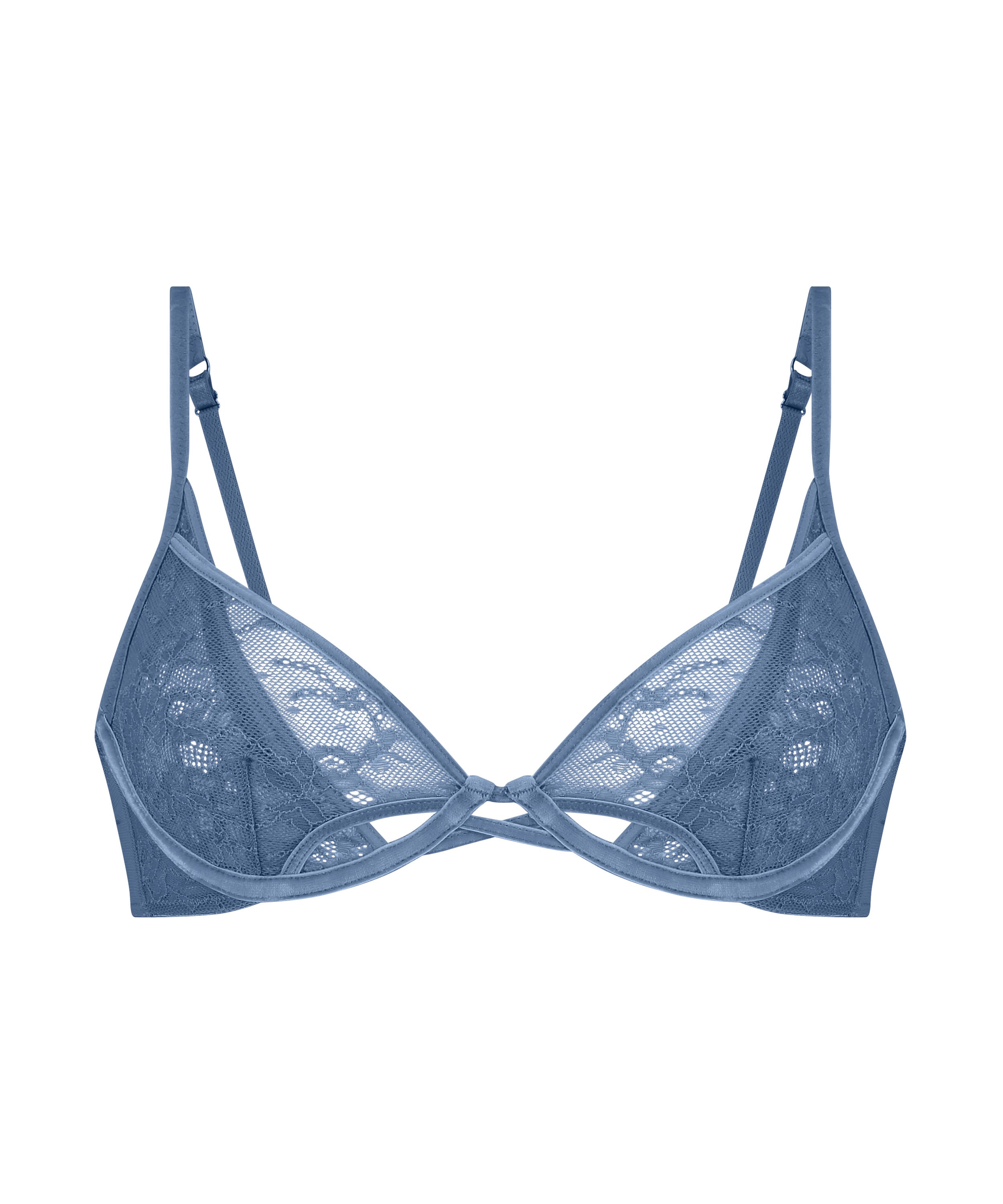 Molly Non-Padded Underwired Bra, Blue, main