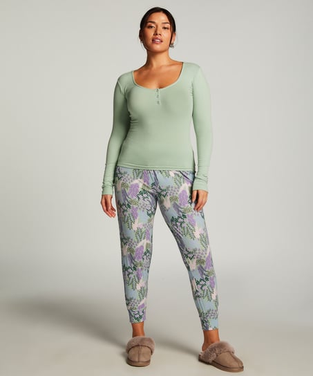 Petite Pyjama Bottoms, Green
