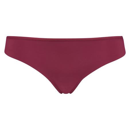 Lace Back Invisible Thong, Purple