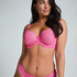 Daisy Non-Padded Underwired Bra, Pink