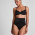 Sculpting scuba high waisted thong, Black