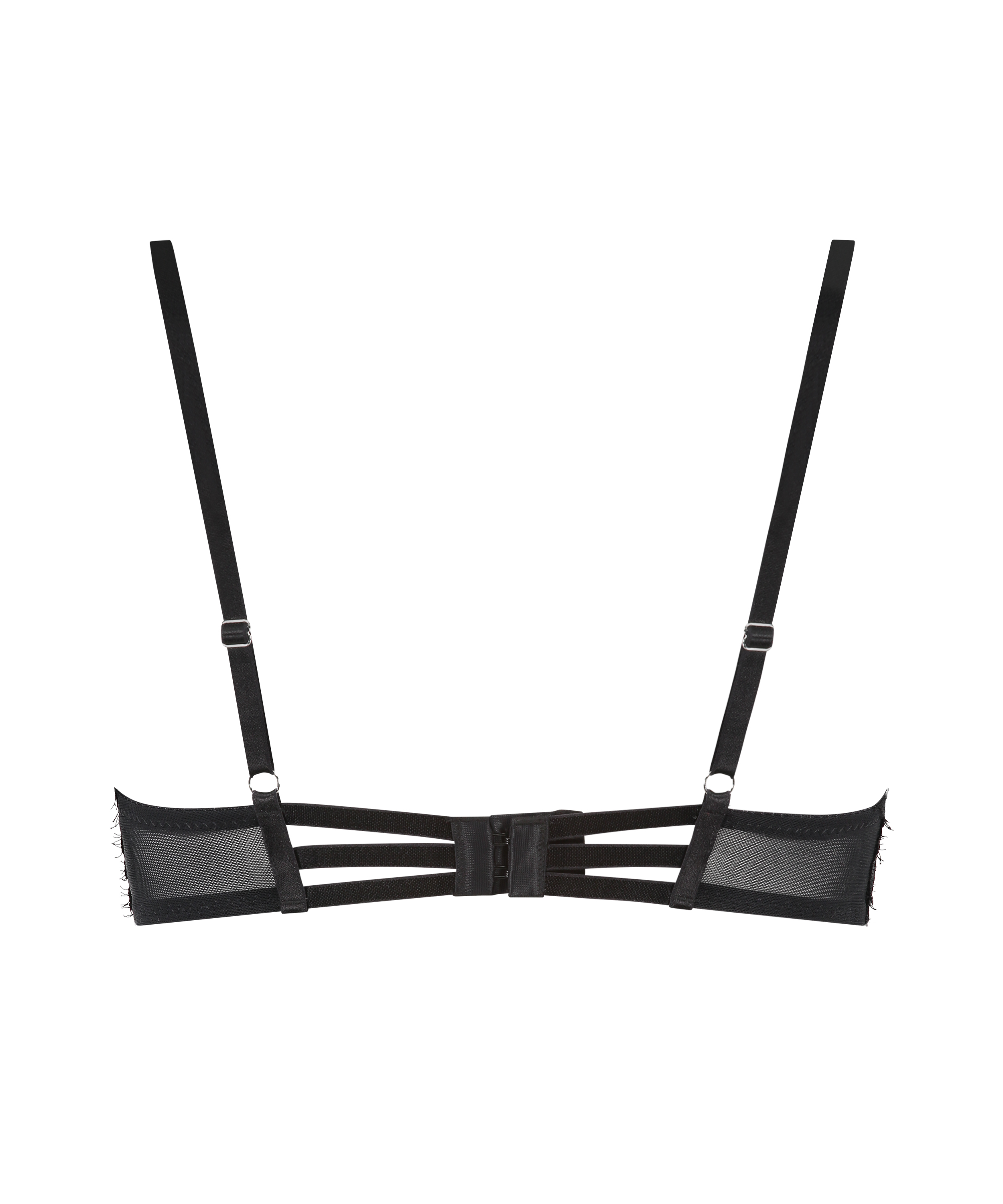 Arabella Padded Underwired Maximiser Bra, Black, main