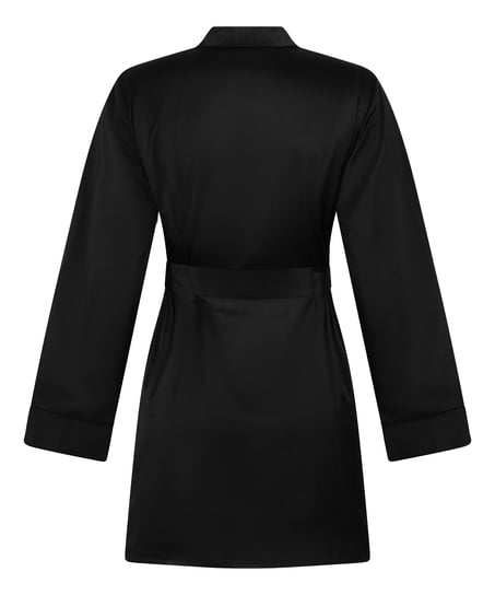 Satin kimono, Black