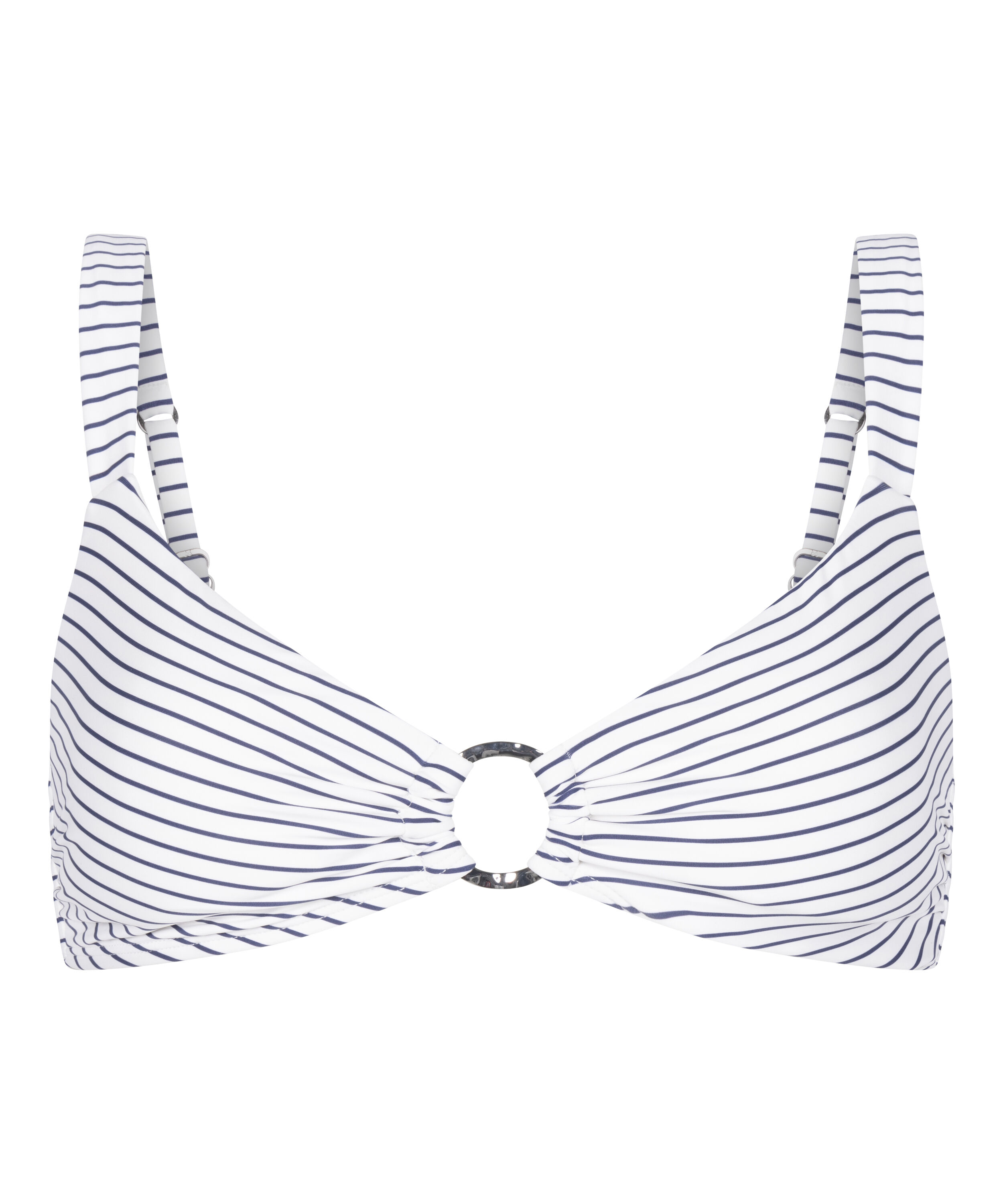 Bikinitop Stripes, White