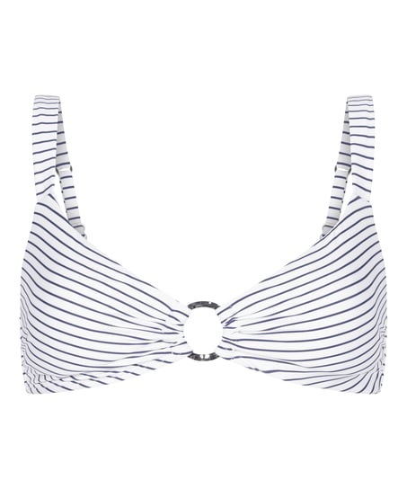 Bikinitop Stripes, White