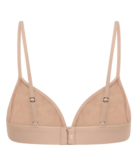 Smooth Triangle Bralette, Beige