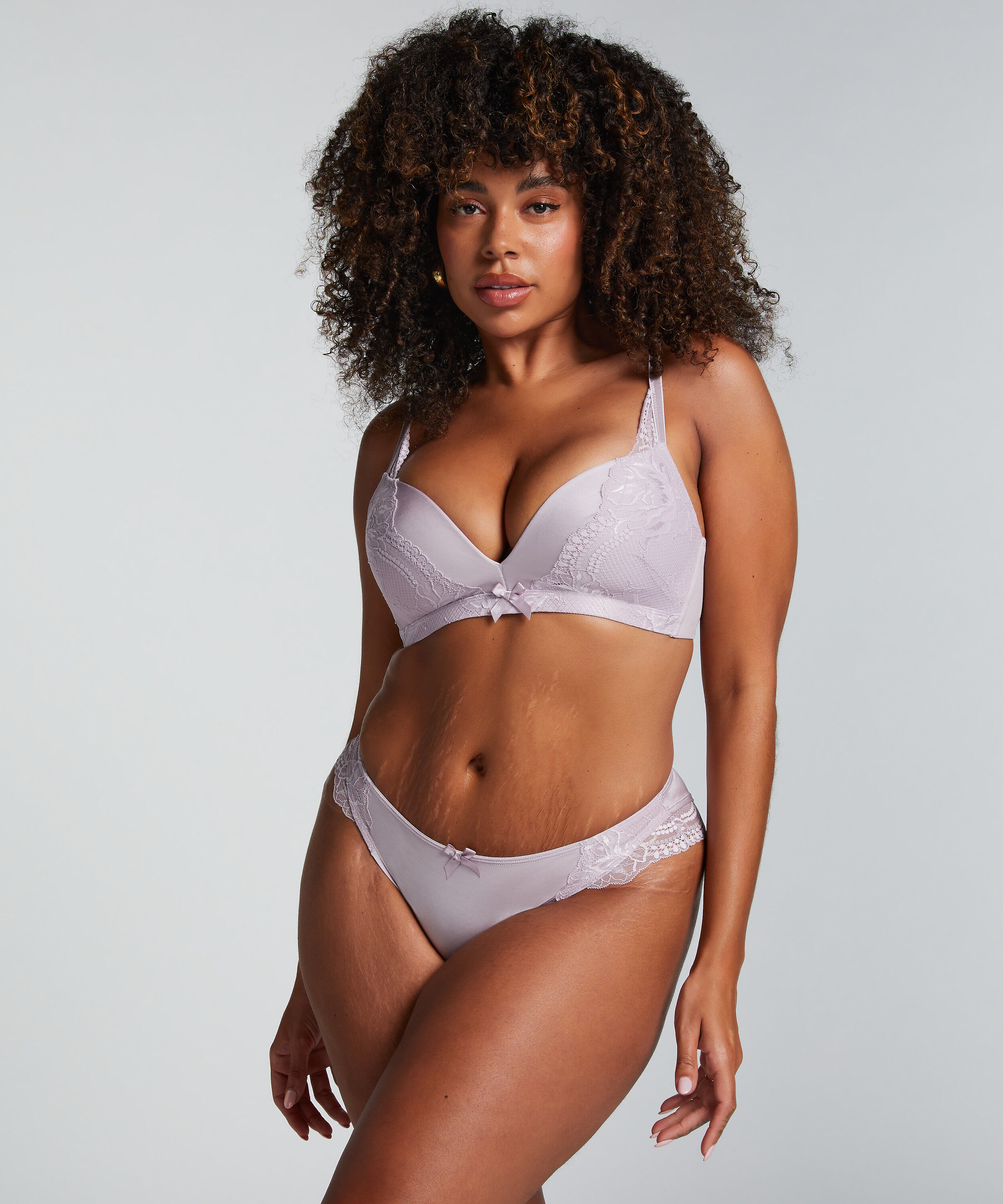 Lycke Padded Non-Wired Bra, Purple