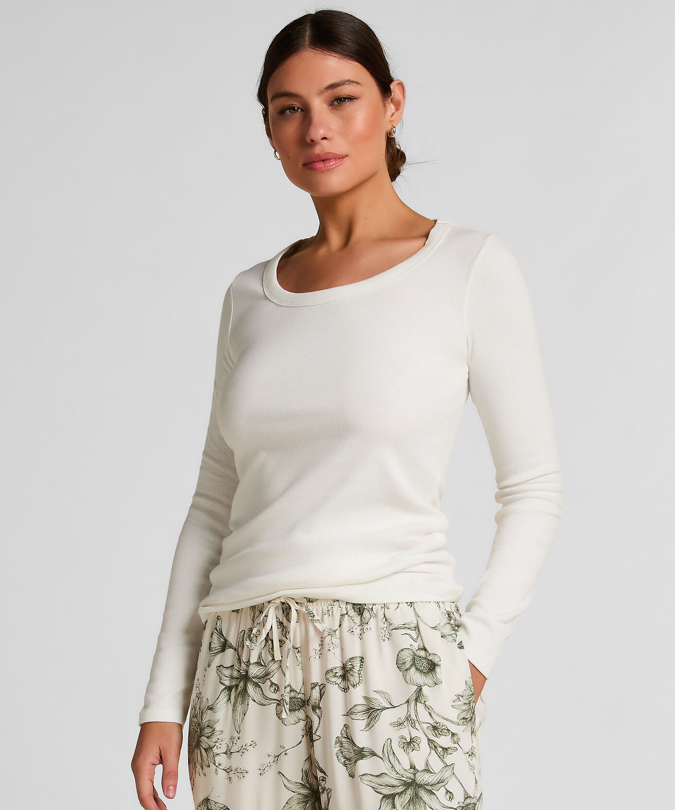 Cotton Pyjama Top, White