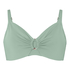 Luxe Non-Padded Underwired Bikini Top, Green