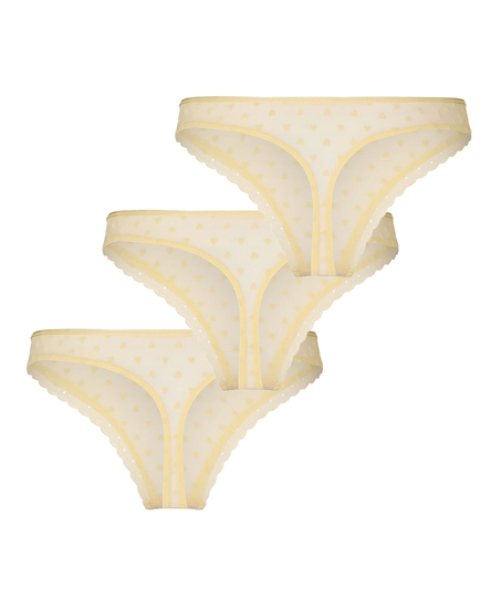 3-Pack Thong Phoebe, Pink