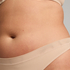 Mesh thong, Beige