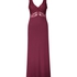 Nora Lace Long Slip Dress, Purple