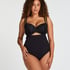 Seamless Enhancing High Waisted Thong, Black