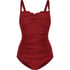 Scallop swimsuit, Red