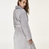 Fleece Bathrobe, Gray