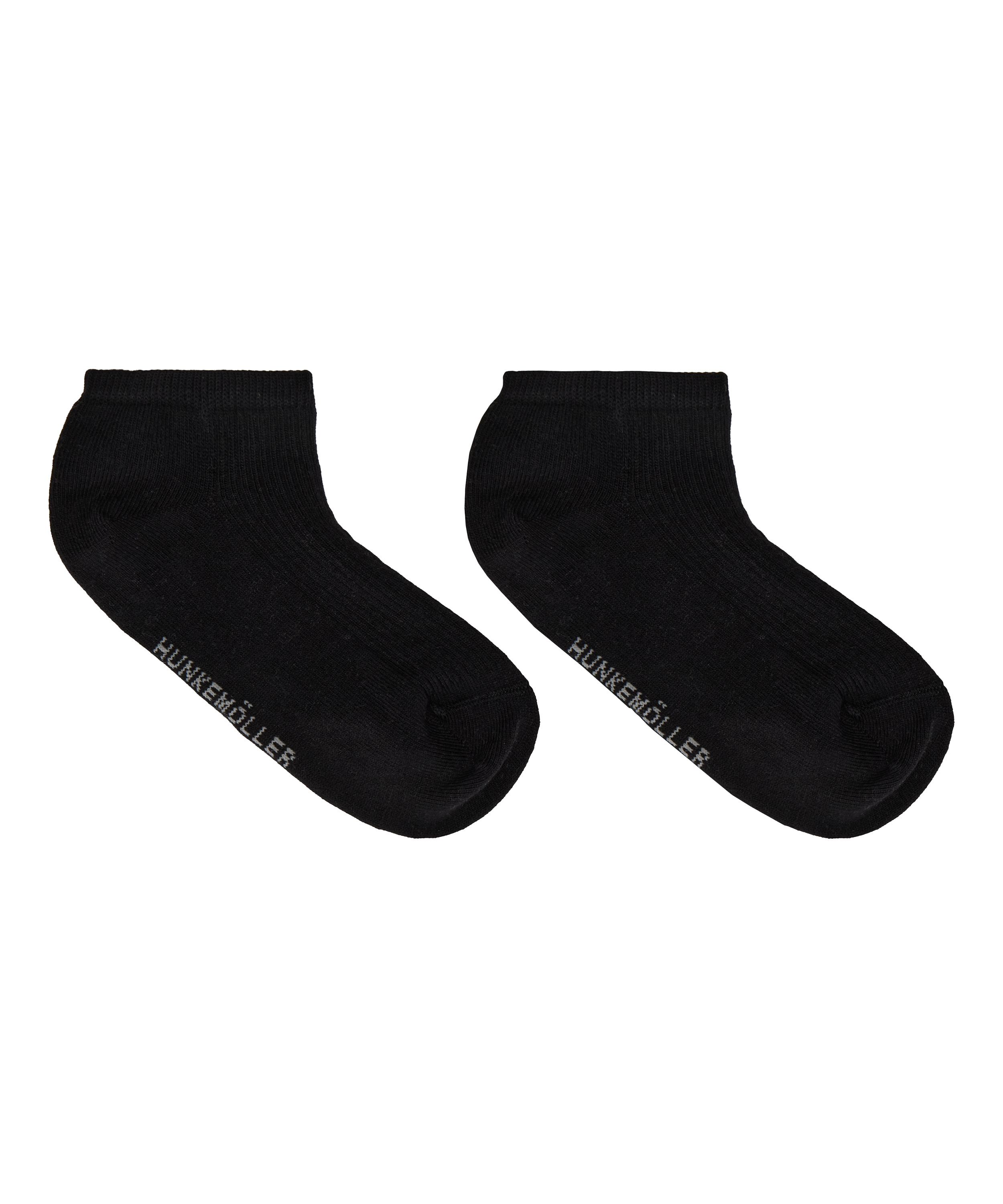 3-Pack Cotton Trainer Liner Socks, Black, main