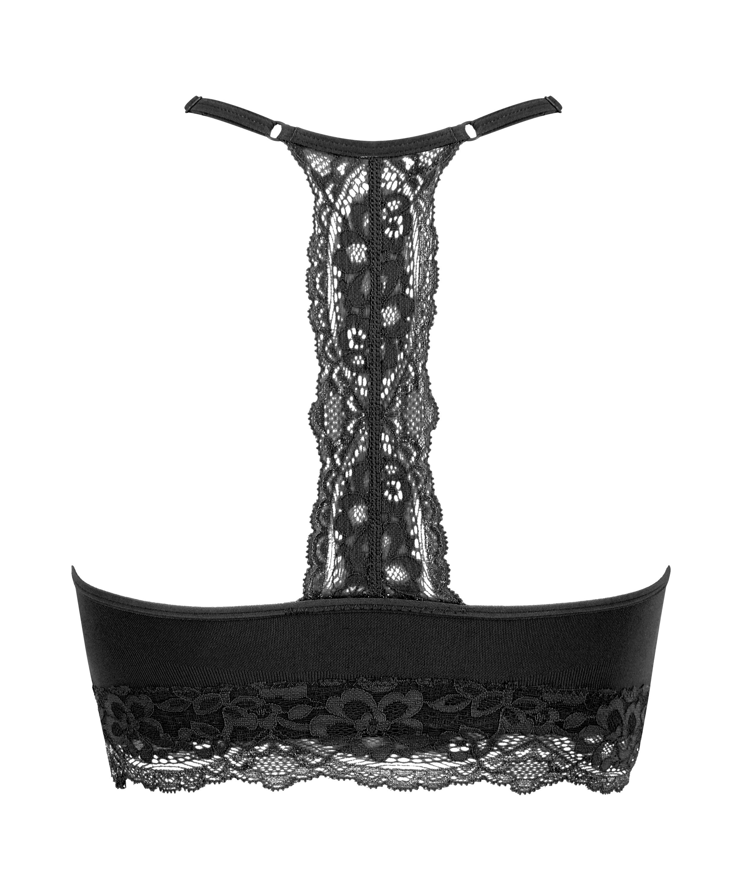 Marine Seamless Bralette, Black, main