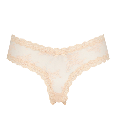 V-shaped Brazilian knickers mesh, Pink