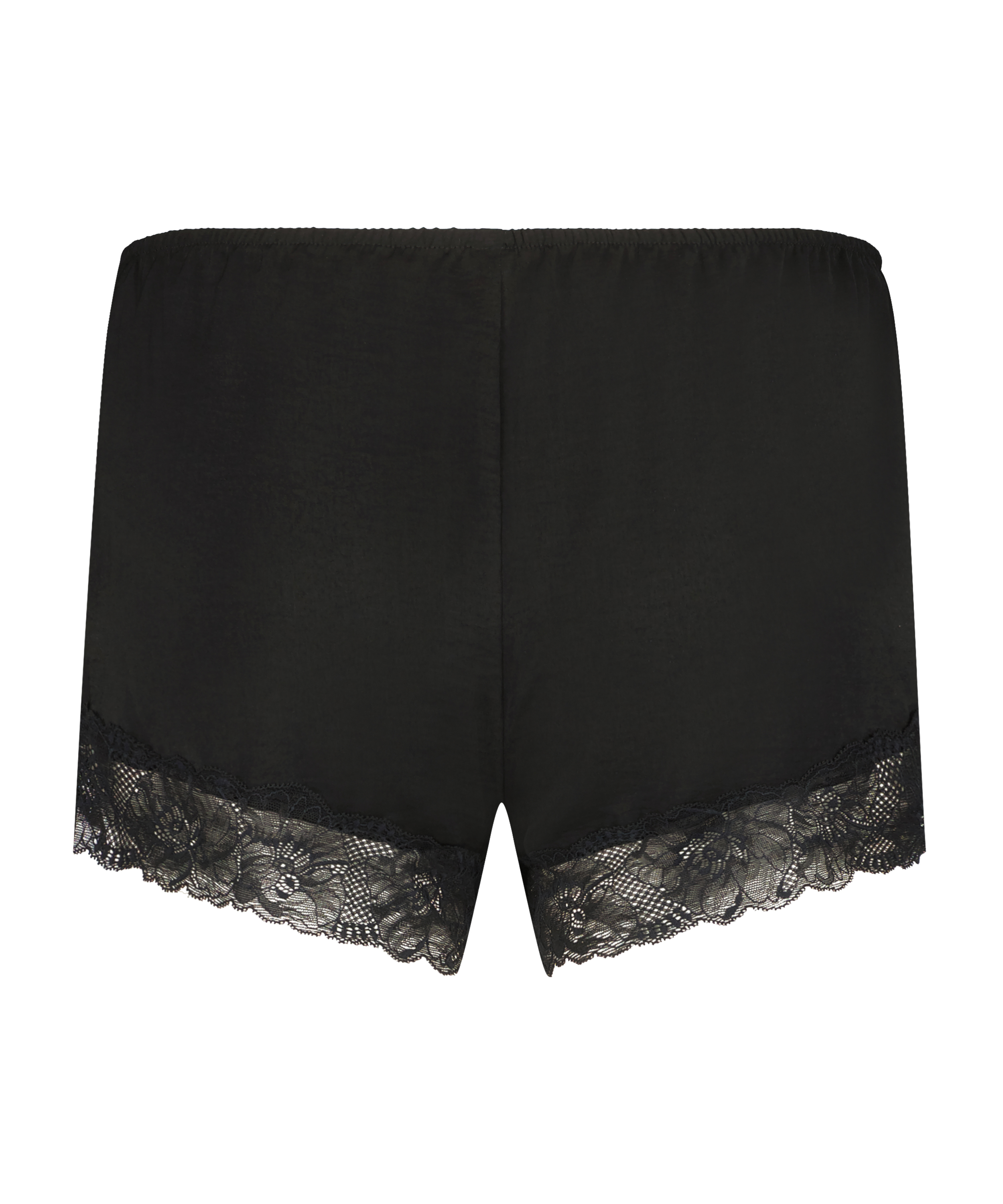 Satin Shorts, Black, main