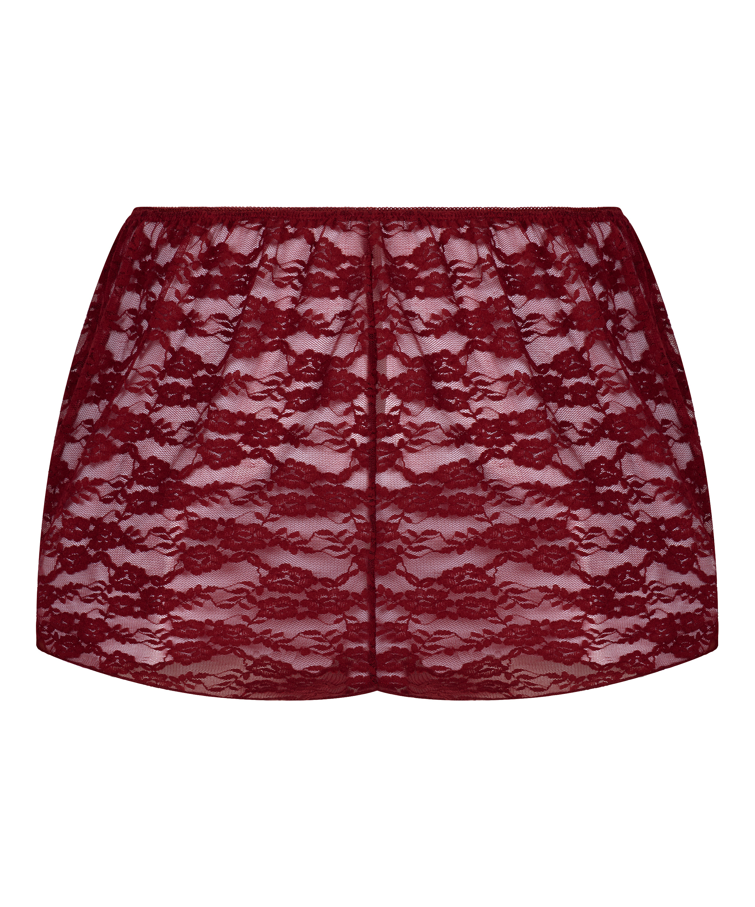 Short Allover Lace, Red, main