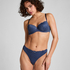 Marine Padded Underwired Bra, Blue