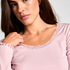 Top Jersey Lace, Pink