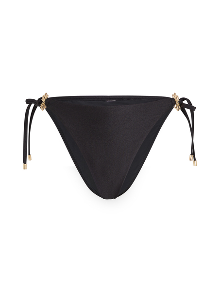 Yucatan High-Leg Bikini Bottoms, Black