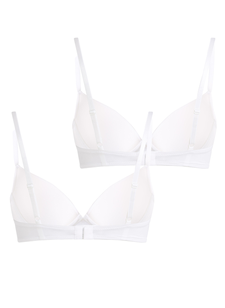 2-Pack Padded Underwired Bra, White