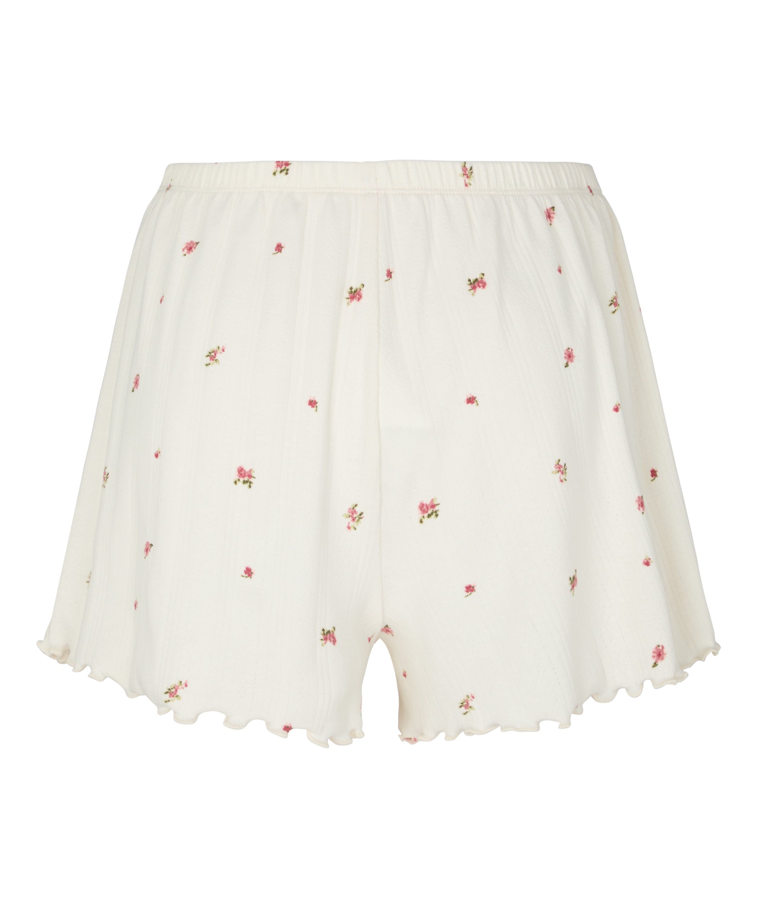 Pyjama Short Pointelle, White, main