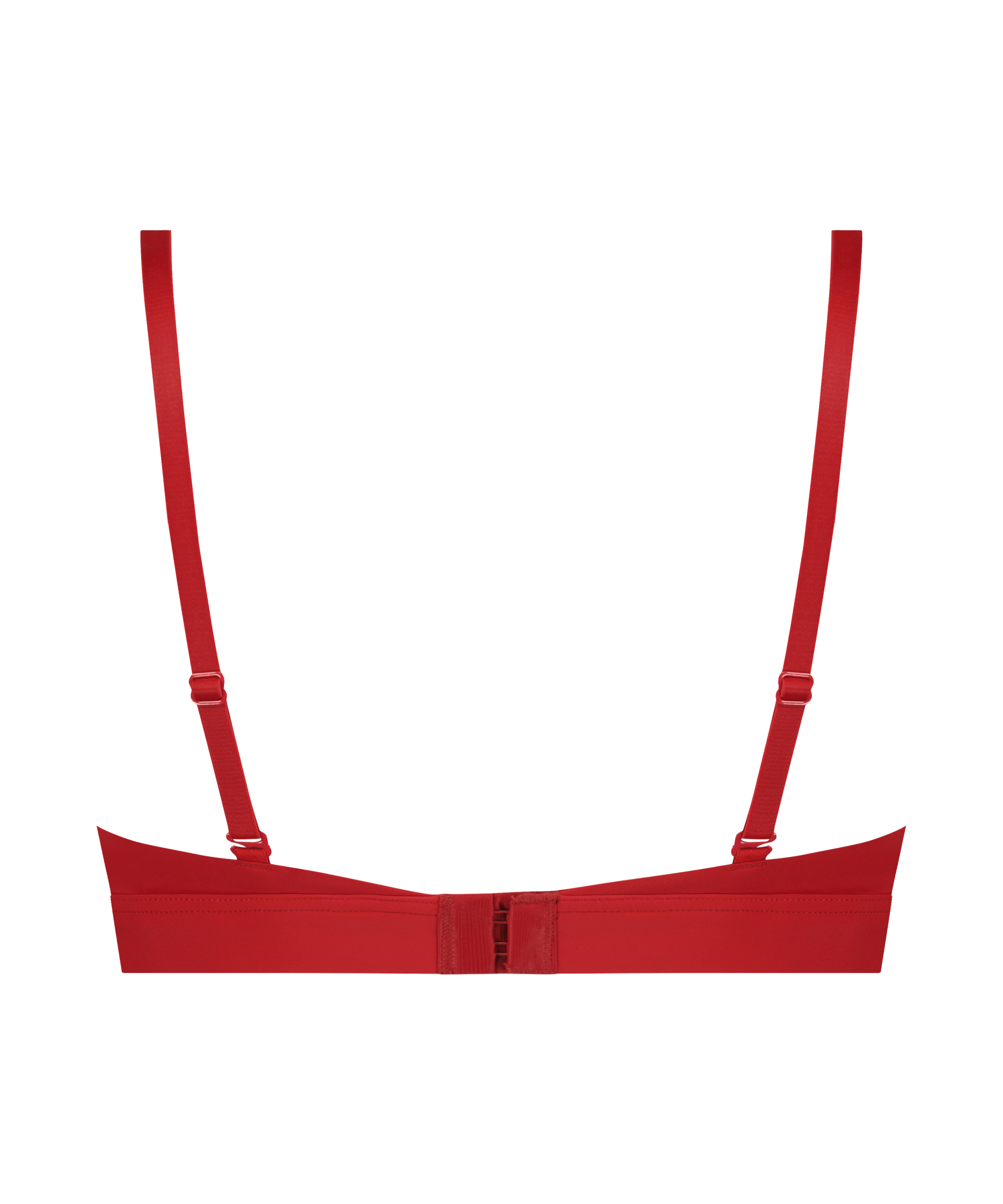 Padded Non-Wired Bra, Red, main