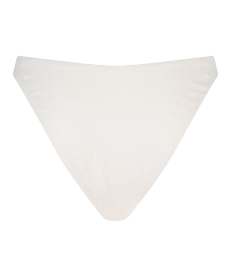 Sri Lanka High Leg Bikini Bottoms, White