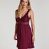 Nora Lace Slip Dress, Purple