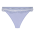 Lace & Shine Thong, Purple
