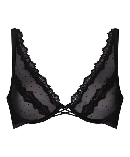 Non-Padded Underwired Bra Kat, Black