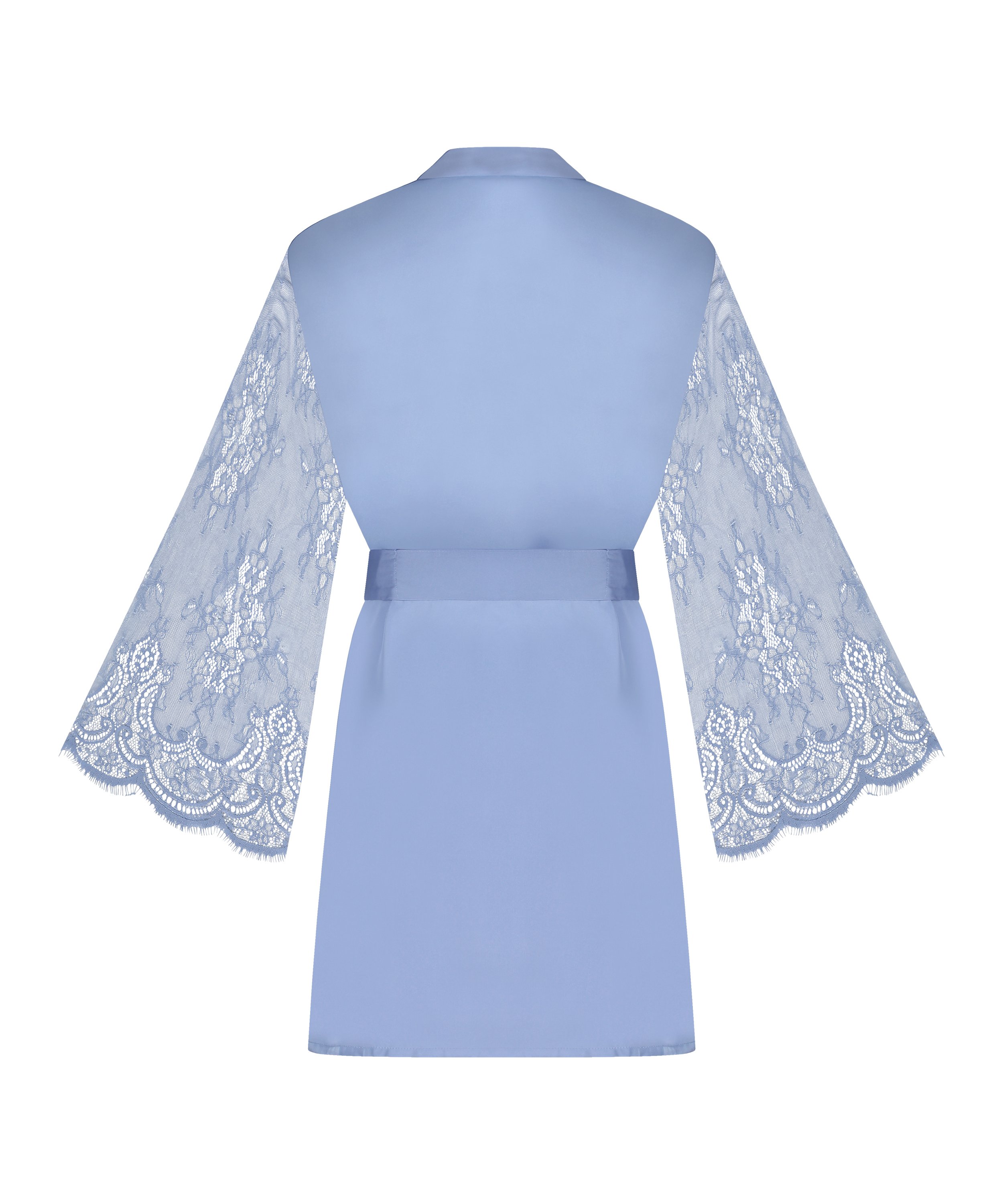 Satin Kimono, Blue, main