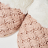 Knitted slippers, Pink
