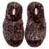 Slipper Faux Fur Leopard, Brown