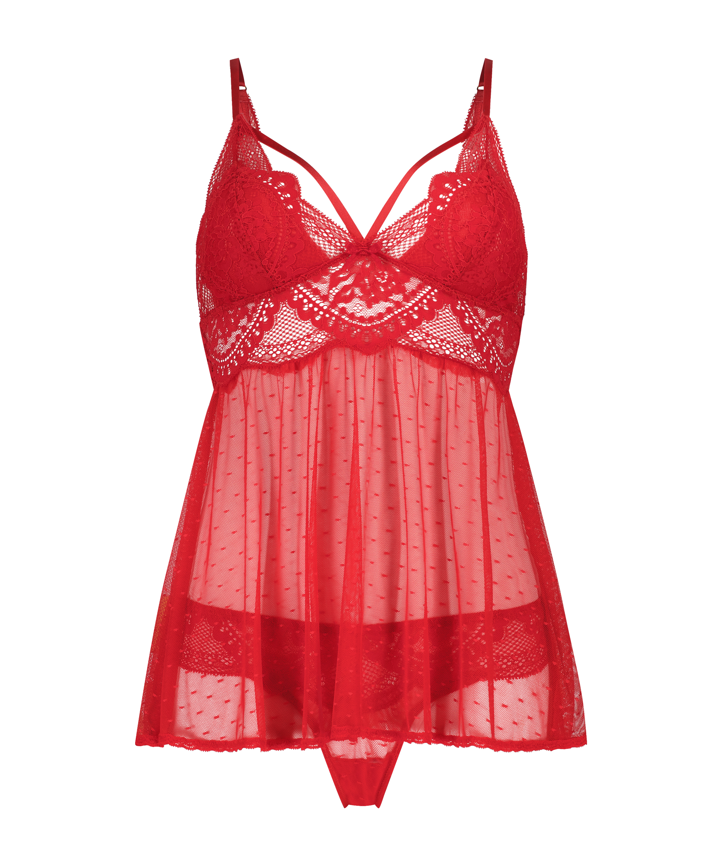 Oceana Babydoll, Red, main