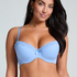 Lola Padded Underwired Bra, Blue