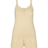 Pyjama Set Striped Henley, Yellow