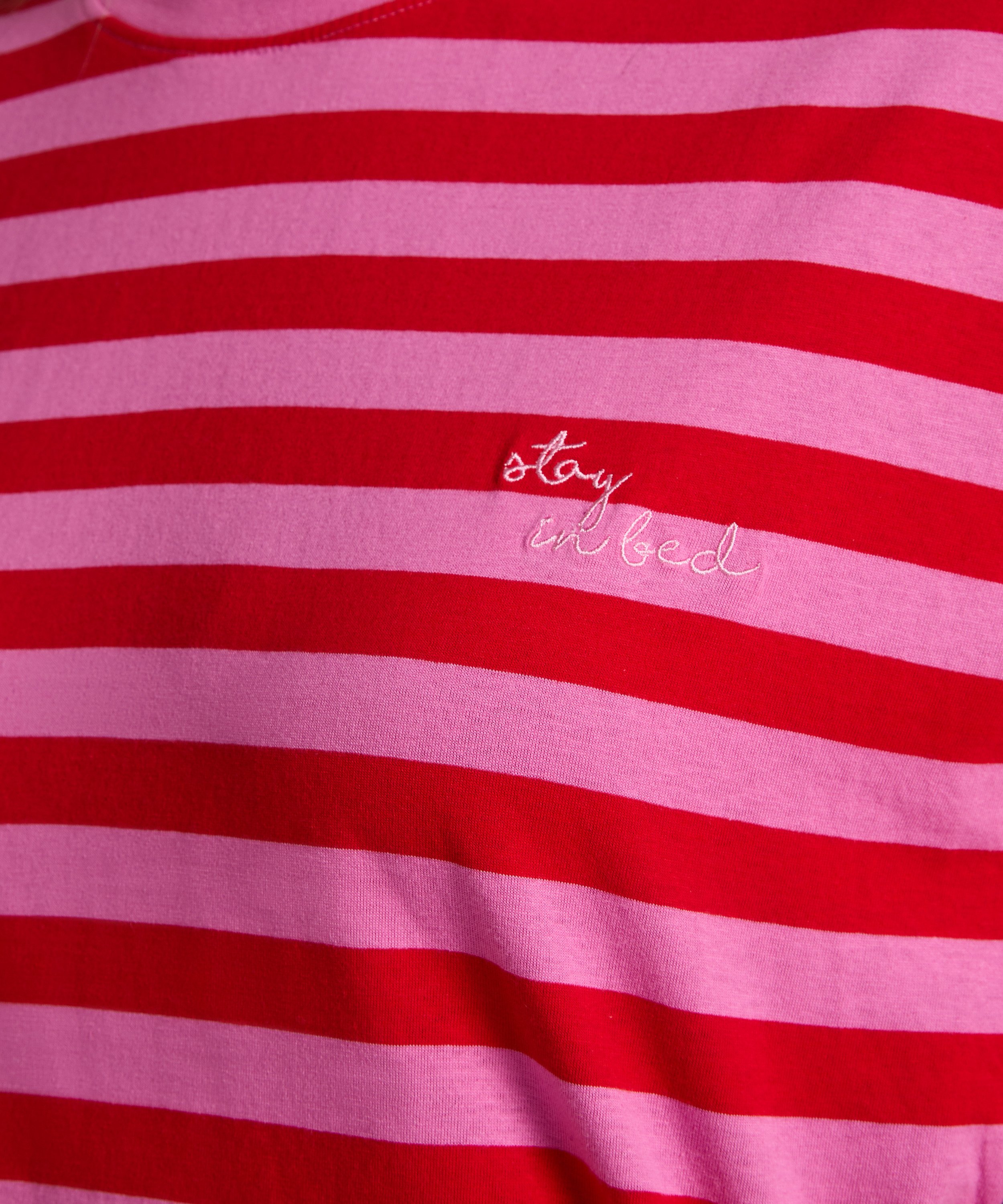 Round Neck Nightshirt, Pink, main