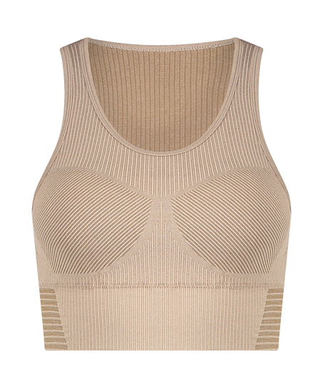 HKMX Seamless Sports Bra, Gray