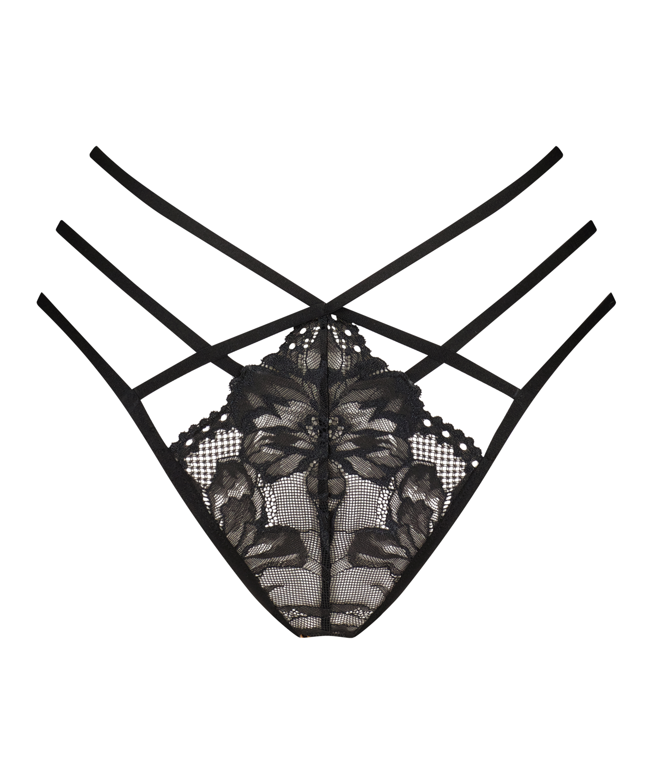 Ellie Open Crotch Brazilian, Black, main