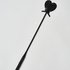 Leather-look private whip, Black