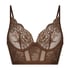 Honey Non-Padded Longline Underwired Bra, Brown