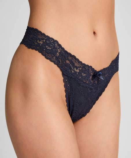 Madison Extra Low Thong, Blue
