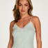 Cami Rib Lace  Top, Green